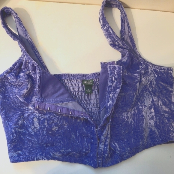 Wild Fable M purple Crushed Velvet Corset - Picture 13 of 14